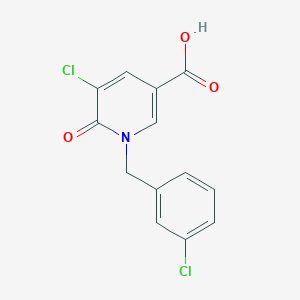 molecular formula C13H9Cl2NO3 B2517159 5-氯-1-(3-氯苄基)-6-氧代-1,6-二氢-3-吡啶羧酸 CAS No. 339024-74-7