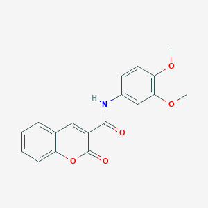 molecular formula C18H15NO5 B2517182 N-(3,4-二甲氧基苯基)-2-氧代-2H-色烯-3-甲酰胺 CAS No. 317327-16-5