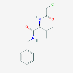 molecular formula C14H19ClN2O2 B2517184 (2S)-N-Benzyl-2-[(2-chloroacetyl)amino]-3-methylbutanamide CAS No. 2411181-41-2