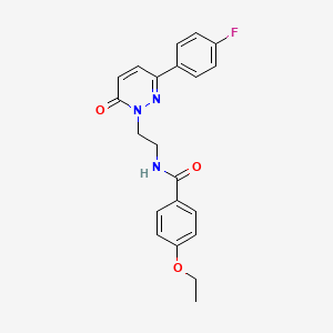 molecular formula C21H20FN3O3 B2517193 4-乙氧基-N-(2-(3-(4-氟苯基)-6-氧代嘧啶-1(6H)-基)乙基)苯甲酰胺 CAS No. 921530-86-1