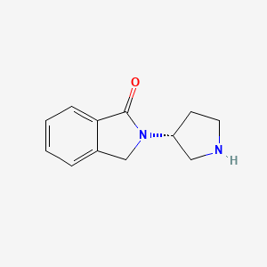 molecular formula C12H14N2O B2517198 (R)-2-(Pyrrolidin-3-yl)isoindolin-1-one CAS No. 1787068-88-5