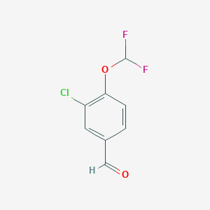 molecular formula C8H5ClF2O2 B2517208 3-氯-4-(二氟甲氧基)苯甲醛 CAS No. 1121585-21-4