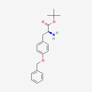 molecular formula C20H25NO3 B2517239 (S)-2-Amino-3-(4-benzyloxy-phenyl)-propionic acid tert-butyl ester CAS No. 217172-40-2