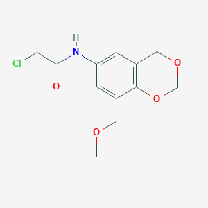 B2517246 2-Chloro-N-[8-(methoxymethyl)-4H-1,3-benzodioxin-6-yl]acetamide CAS No. 2411312-18-8