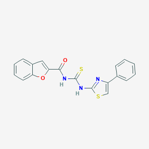 N-[(4-phenyl-1,3-thiazol-2-yl)carbamothioyl]-1-benzofuran-2-carboxamide