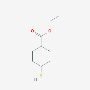 molecular formula C9H16O2S B2517264 4-硫代环己烷-1-羧酸乙酯 CAS No. 1547445-27-1