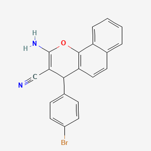 B2517268 2-amino-4-(4-bromophenyl)-4H-benzo[h]chromene-3-carbonitrile CAS No. 860787-48-0