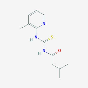 molecular formula C12H17N3OS B251728 3-methyl-N-[(3-methylpyridin-2-yl)carbamothioyl]butanamide 