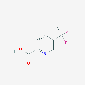 molecular formula C8H7F2NO2 B2517281 2-吡啶羧酸，5-(1,1-二氟乙基)- CAS No. 1211536-22-9