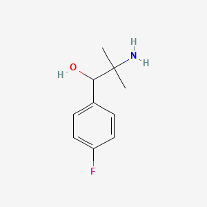 molecular formula C10H14FNO B2517306 2-Amino-1-(4-fluorophenyl)-2-methylpropan-1-ol CAS No. 890147-28-1