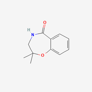molecular formula C11H13NO2 B2517308 2,3-二氢-2,2-二甲基-1,4-苯并噁唑啉-5(4H)-酮 CAS No. 144537-21-3