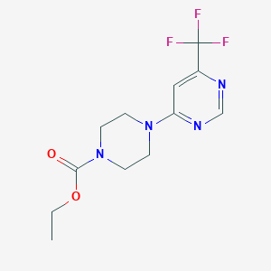 Ethyl 4-(6-(trifluoromethyl)pyrimidin-4-yl)piperazine-1-carboxylate