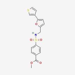 methyl 4-(N-((5-(thiophen-3-yl)furan-2-yl)methyl)sulfamoyl)benzoate