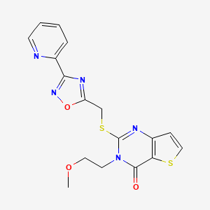 3-(2-methoxyethyl)-2-({[3-(pyridin-2-yl)-1,2,4-oxadiazol-5-yl]methyl}sulfanyl)-3H,4H-thieno[3,2-d]pyrimidin-4-one