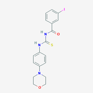 molecular formula C18H18IN3O2S B251737 3-iodo-N-{[4-(morpholin-4-yl)phenyl]carbamothioyl}benzamide 