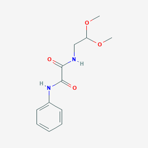 molecular formula C12H16N2O4 B2517376 N-(2,2-二甲氧基乙基)-N'-苯基乙二酰胺 CAS No. 898374-41-9