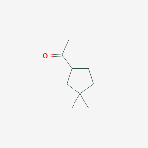 molecular formula C9H14O B2517386 1-Spiro[2.4]heptan-6-ylethanone CAS No. 2416243-40-6