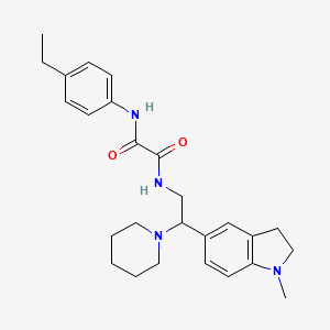 N1-(4-ethylphenyl)-N2-(2-(1-methylindolin-5-yl)-2-(piperidin-1-yl)ethyl)oxalamide