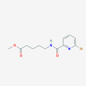 molecular formula C12H15BrN2O3 B2517418 Methyl 5-[(6-bromopyridin-2-yl)formamido]pentanoate CAS No. 1797378-83-6
