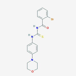 2-bromo-N-{[4-(morpholin-4-yl)phenyl]carbamothioyl}benzamide