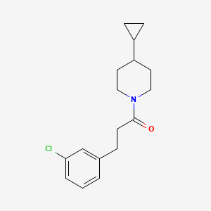 3-(3-Chlorophenyl)-1-(4-cyclopropylpiperidin-1-yl)propan-1-one