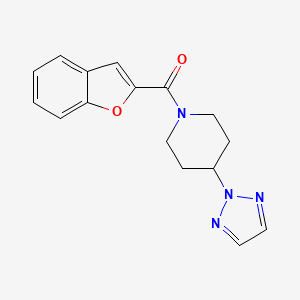 (4-(2H-1,2,3-triazol-2-yl)piperidin-1-yl)(benzofuran-2-yl)methanone