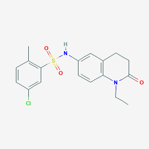 5-chloro-N-(1-ethyl-2-oxo-1,2,3,4-tetrahydroquinolin-6-yl)-2-methylbenzenesulfonamide