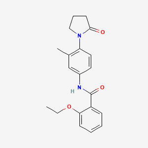 2-ethoxy-N-(3-methyl-4-(2-oxopyrrolidin-1-yl)phenyl)benzamide