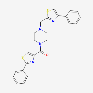 (4-((4-Phenylthiazol-2-yl)methyl)piperazin-1-yl)(2-phenylthiazol-4-yl)methanone
