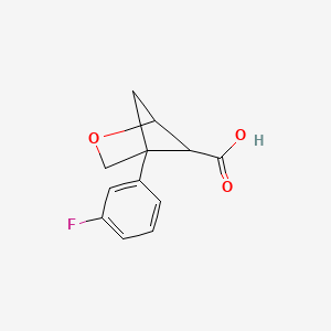 4-(3-Fluorophenyl)-2-oxabicyclo[2.1.1]hexane-5-carboxylic acid