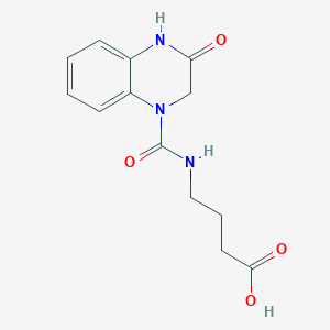 4-{[(3-hydroxyquinoxalin-1(2H)-yl)carbonyl]amino}butanoic acid