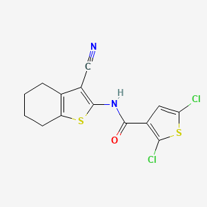 2,5-dichloro-N-(3-cyano-4,5,6,7-tetrahydrobenzo[b]thiophen-2-yl)thiophene-3-carboxamide