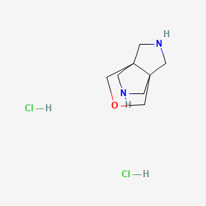 3-Oxa-7,10-diazatricyclo[3.3.3.01,5]undecane;dihydrochloride