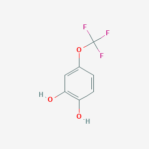 molecular formula C7H5F3O3 B2517478 4-(Trifluoromethoxy)benzene-1,2-diol CAS No. 187927-51-1