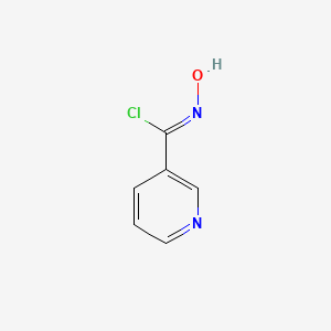 molecular formula C6H5ClN2O B2517483 N-hydroxypyridine-3-carbonimidoyl chloride CAS No. 35447-76-8