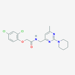 molecular formula C19H22Cl2N4O2 B2517488 2-(2,4-二氯苯氧基)-N-((6-甲基-2-(哌啶-1-基)嘧啶-4-基)甲基)乙酰胺 CAS No. 1797656-68-8