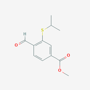 Methyl 4-formyl-3-propan-2-ylsulfanylbenzoate
