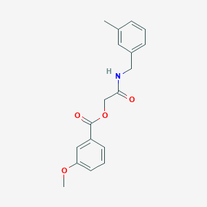 2-((3-Methylbenzyl)amino)-2-oxoethyl 3-methoxybenzoate