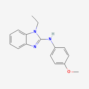 1-ethyl-N-(4-methoxyphenyl)benzimidazol-2-amine
