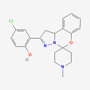4-Chloro-2-(1'-methyl-1,10b-dihydrospiro[benzo[e]pyrazolo[1,5-c][1,3]oxazine-5,4'-piperidin]-2-yl)phenol