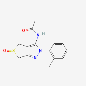 N-(2-(2,4-dimethylphenyl)-5-oxido-4,6-dihydro-2H-thieno[3,4-c]pyrazol-3-yl)acetamide
