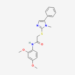 N-(2,4-dimethoxyphenyl)-2-((1-methyl-5-phenyl-1H-imidazol-2-yl)thio)acetamide