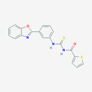 molecular formula C19H13N3O2S2 B251751 N-[3-(1,3-benzoxazol-2-yl)phenyl]-N'-(2-thienylcarbonyl)thiourea 