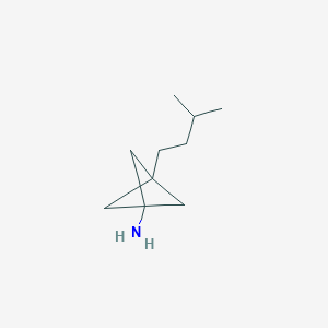 molecular formula C10H19N B2517519 3-(3-Methylbutyl)bicyclo[1.1.1]pentan-1-amine CAS No. 2287274-14-8