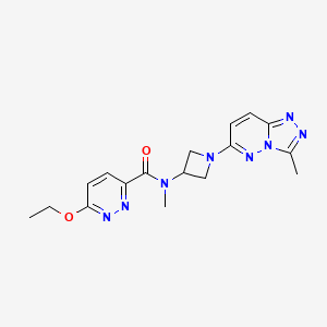 molecular formula C17H20N8O2 B2517524 6-乙氧基-N-甲基-N-(1-(3-甲基-[1,2,4]三唑并[4,3-b]哒嗪-6-基)氮杂环丁烷-3-基)哒嗪-3-甲酰胺 CAS No. 2309776-19-8