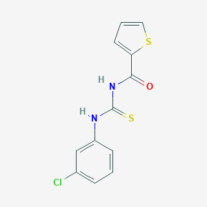 molecular formula C12H9ClN2OS2 B251753 N-(3-chlorophenyl)-N'-(2-thienylcarbonyl)thiourea 
