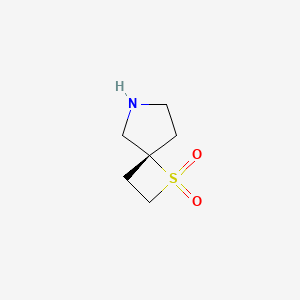 molecular formula C6H11NO2S B2517549 1-Thia-6-azaspiro[3.4]octane 1,1-dioxide CAS No. 1952254-00-0