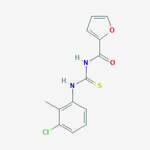 molecular formula C13H11ClN2O2S B251755 N-[(3-chloro-2-methylphenyl)carbamothioyl]furan-2-carboxamide 
