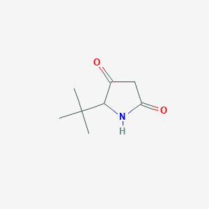 molecular formula C8H13NO2 B2517552 5-Tert-butylpyrrolidine-2,4-dione CAS No. 1803609-94-0