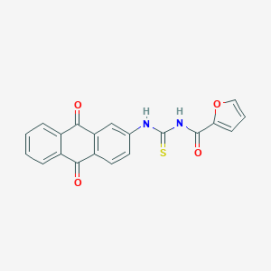 molecular formula C20H12N2O4S B251756 N-{[(9,10-dioxo-9,10-dihydroanthracen-2-yl)amino]carbonothioyl}-2-furamide 